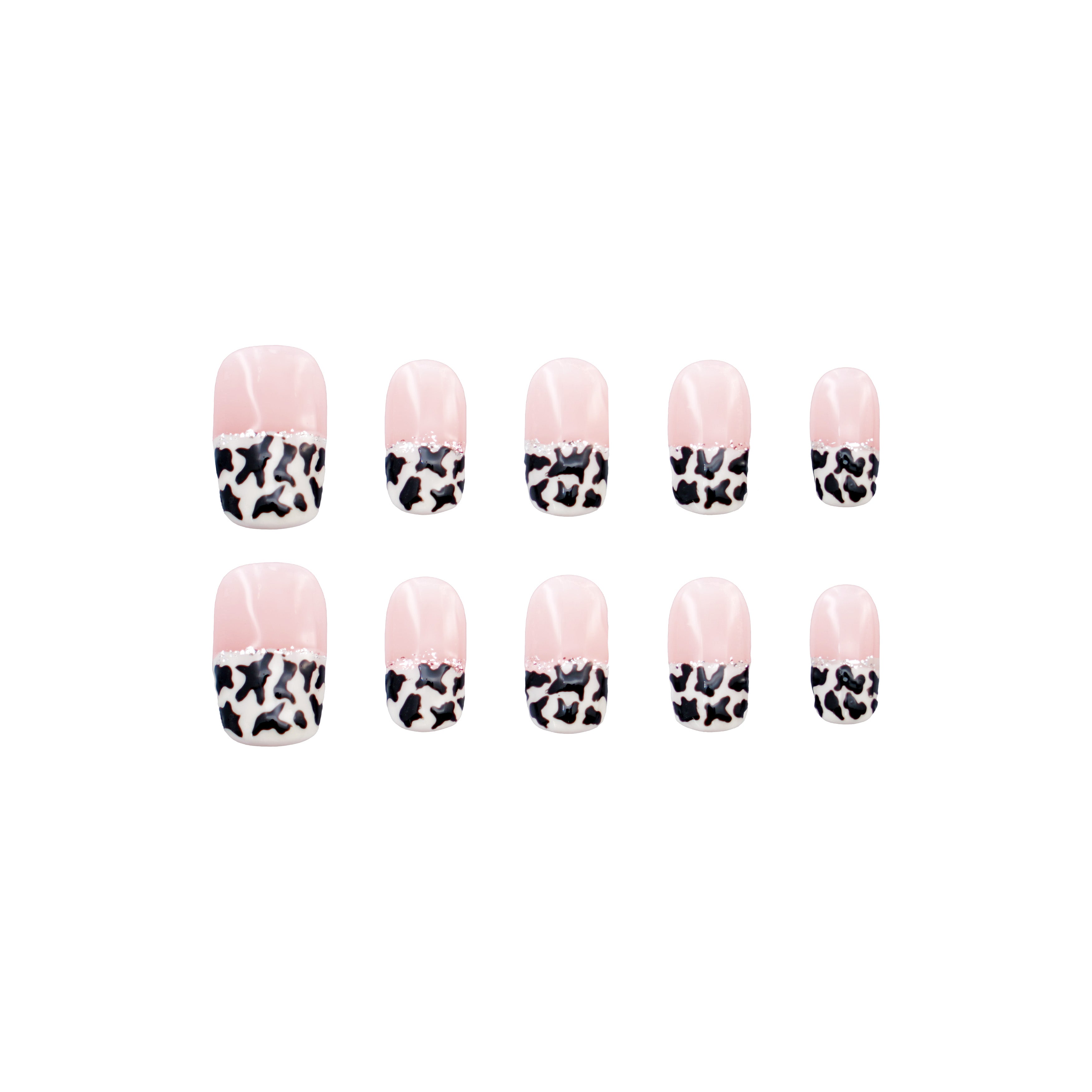 Handmade Press-On Nails,Rhinestone Accents